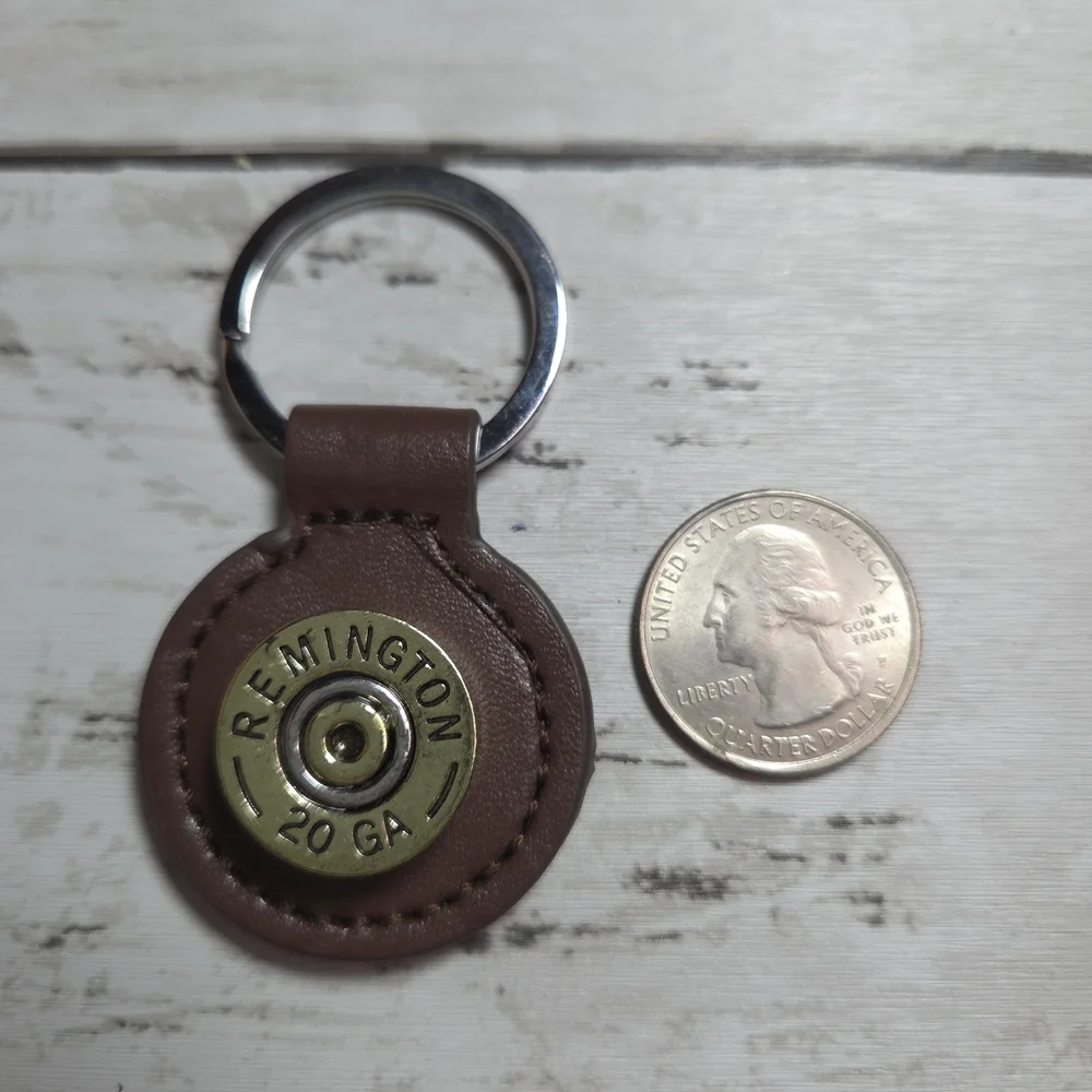 Remington Leather Key Holder with Brass Detail